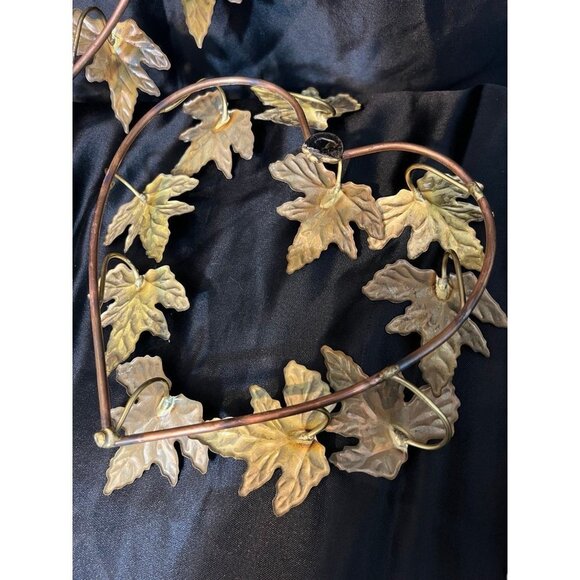 Vintage 3pc set Homco Brass Leaf Decor - Picture 8 of 9